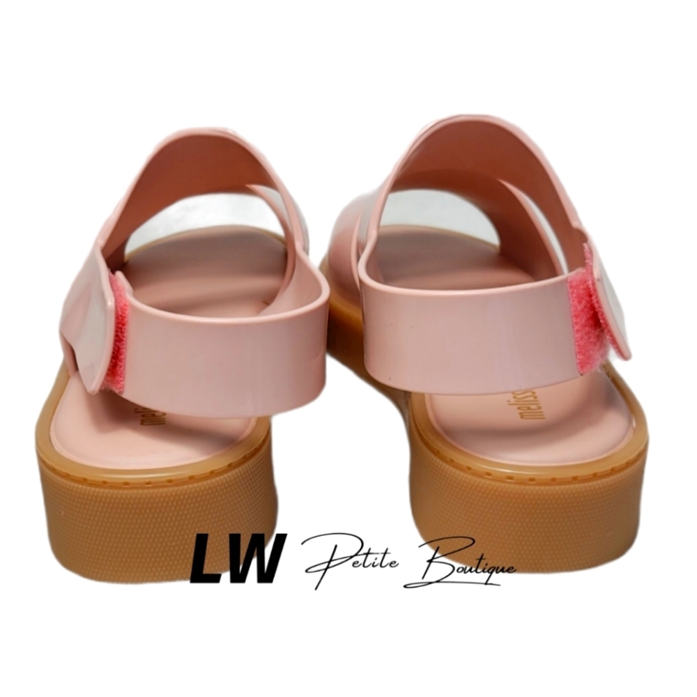 Melissa Soho Sandals Pink Beige US Wmns 9 - Picture 5 of 6